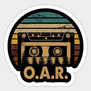 Design O.A.R Proud Name Vintage Gift 70s 80s 90s Sticker